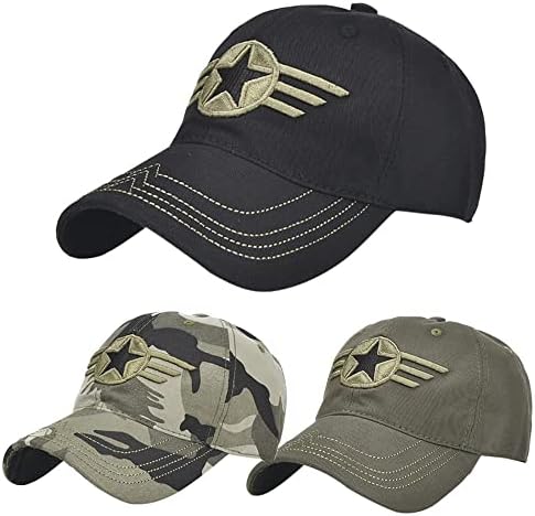 כובע בייסבול CAMO כובע וינטג 'רקמה מתכווננת כובעי ספורט שיא קלים כובעי שמש חיצוניים דיג ציד דיג