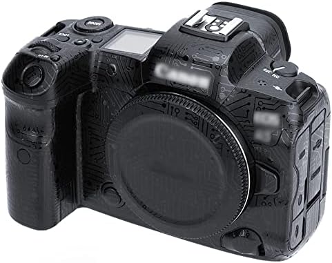 Kiorafoto אנטי-סקרט אנטי-לובש מצלמה עמדת עטיפה סרט מגן לסרט Canon EOS R5 מדבקת קישוט הגנה על גוף גוף-לוח מעגל שחור