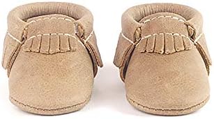 נקטף טרי - מוקסיני עור יחידים רכים - נעלי ילד תינוקות שזה עתה נולד