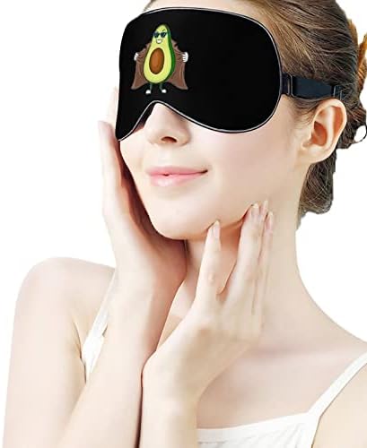 מסכת עיניים של אבוקדו פופ ארט -ארט עם רצועה מתכווננת לגברים ונשים לילה מנומם