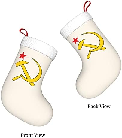 QG ZZX סמל סמל סמל חג המולד גרבי חג המולד גרביים אח תלויה גרב 18 אינץ 'קישוט חג