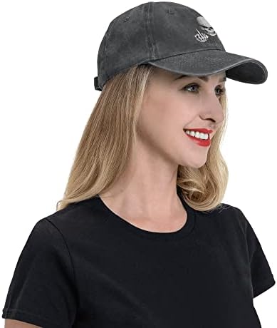 כובע בייסבול גולגולת לגברים נשים בנים מצחיק אבא שחור כובע מתכוונן כובעי משאיות מצוידות וינטג