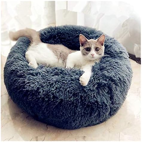 וונגלוקאנג עגול בית חתול פסטל ארוך קטיפה סלס סל סל סל ציוד כרית כרית חתול חתול חתול ספה שינה חיה