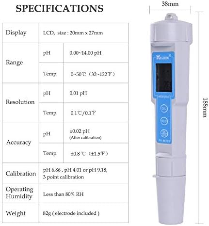 שיסיאן y-lkun איכות מים מטר CT-6023 מד PH בוחן pH בודק דיוק גבוה מדדי PH PH PH METER איכות מים מנתח כלי מעבדה