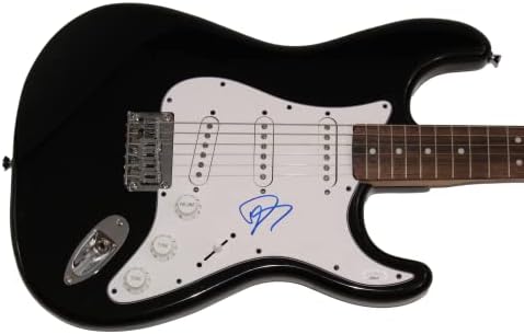דייב גרוהל חתם על חתימה בגודל מלא פנדר שחור סטרטוקסטר גיטרה חשמלית דואר עם ג 'יימס ספנס ג' יי. אס. איי אימות-נירוונה