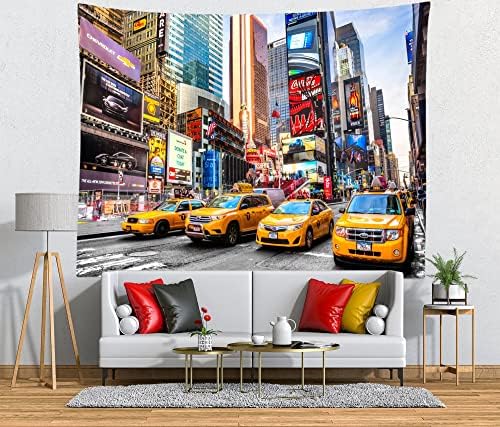 Corfoto בד 7x5ft ניו יורק העיר Time Time תפאורה מרובעת ברודווי רחוב ברודווי מונית צילום רקע מסחרי Cityscape