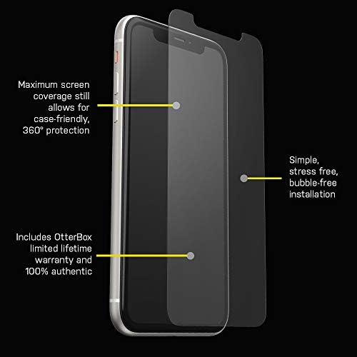מגן מסך סדרת זכוכית ערך אוטרבוקס לאייפון 11 ואייפון אקס-אר-קליר