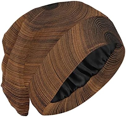 כובע עבודה של כובע שינה כובע מצנפת כפיות עץ אלון עץ עץ לנשים לנשים בגדי שיער לניילון לילה