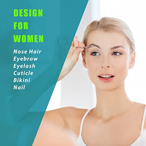 פנים שיער קטן טיפוח מספריים לגברים נשים - גבות, האף שיער, שפם, זקן, ריסים, אוזן זמירה ערכת-מעוקל ומעוגל בטיחות טיפ
