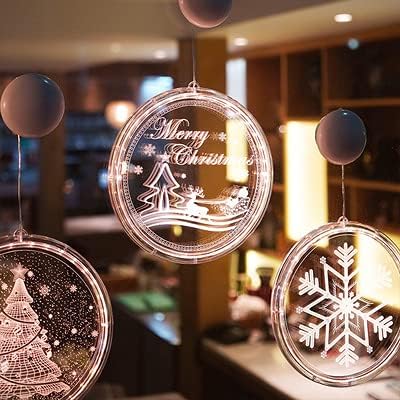 Lymoh חג המולד LED אורות דקורטיביים לחג המולד חדר חג המולד אורות דקורטיביים קטנים חלון חלון אורות קישוט אורות דוגמנות