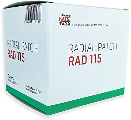 קצה rema למעלה 20 rad115 - טלאי תיקון צמיגים שטוחים רדיאליים שטוחים
