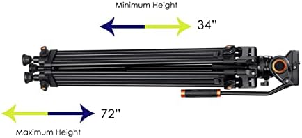 מאלומיניום קוואד צינור מקצועי 72 אינץ 'חצובה לסמסונג 20-50 ממ f/3.5-5.6 ED II