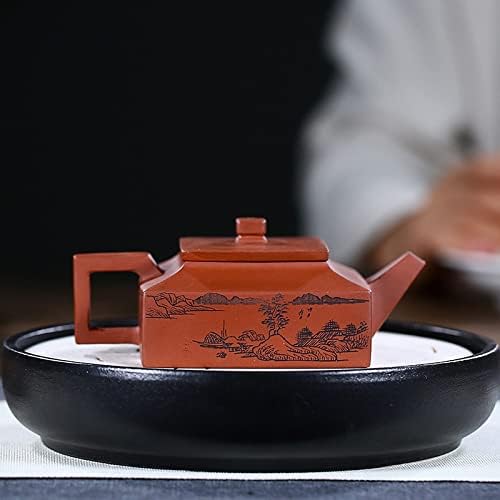 Wionc עפרות מקוריות בשוקת התחתונה ברורה כוונה חרסית תה קומקום קומקום קומקום סיני זישה סיני בוץ בעבודת יד