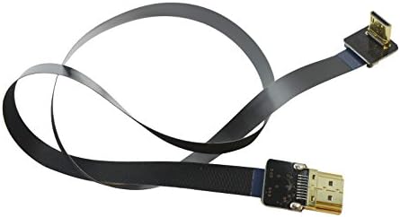 FPV שטוח Slim HDMI כבל מיני HDMI זווית 90 מעלות לסטנדרט HDMI בגודל מלא HDMI HDMI רגיל לקאנון 5D3 5D2 PANASONI