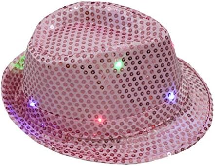 נצנצים אור ריקוד יוניסקס הוביל מפואר מסיבת מהבהב צבעוני עד כובע כובע ארגונית עבור בייסבול כובעי קיר הר ורוד