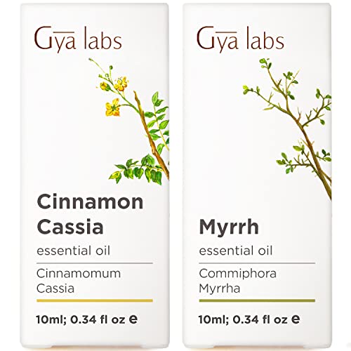 קינמון קסיה שמן ושמן אתרי Myrrh - מעבדות GYA גוף בוסטרים בגוף הגנה פנימית מוגברת ושרירים מרגיעים - שמנים