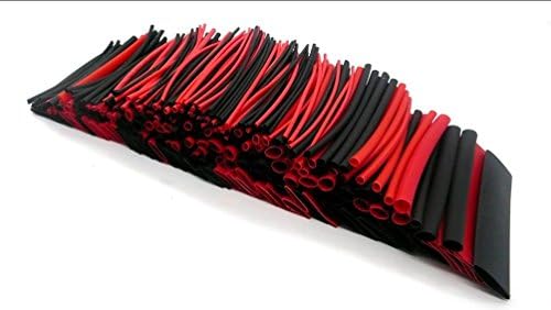 פסגה 306 יחידות אדום שחור מגוון חום לכווץ צינור 8 גדלים צינורות לעטוף שרוול סט קומבו