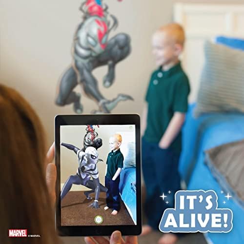 WALL PALZ MARVEL VENOMISED SPIDER -MAN מדבקות קיר - MARVEL SPIDER -MAN מדבקות קיר - עם אינטראקציה בין מציאות מוגברת בתלת