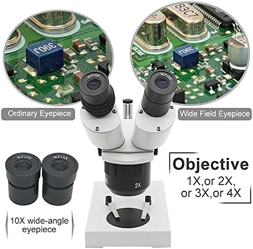 זלקסדפ 10-20-30-40 מיקרוסקופ סטריאו משקפת מיקרוסקופ תעשייתי מואר עם עינית לבדיקת מעגלים מודפסים לתיקון שעונים
