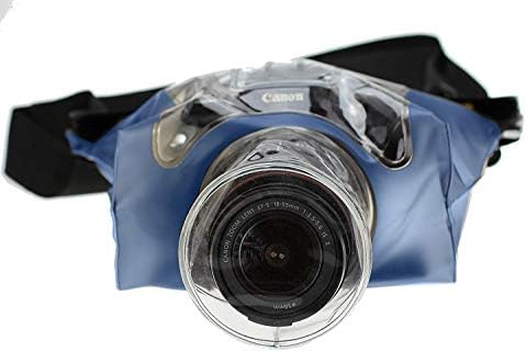 Navitech Blue DSLR SLR עמיד למים מארז דיור מתחת למים/כיסוי שקית תיק יבש תואם ל- Nikon D90