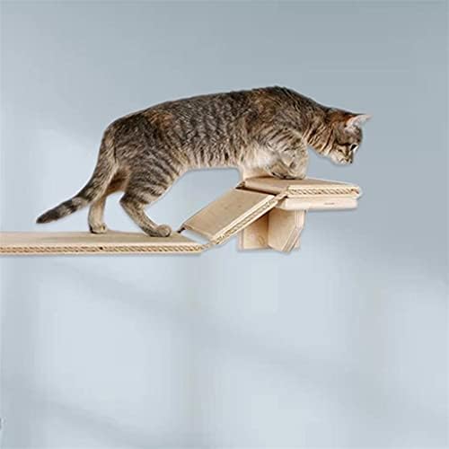 חתול עץ חתולי סולם צעדים100 סמ לחיות מחמד בטוח קיר הר טיפוס מדרגות קיר רכוב קפיצות פלטפורמת חתולים מגרד מטפס טיפוס צעד