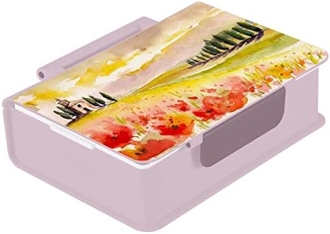 קופסאות בנטו של סאבו טוסקנה למבוגרים/ילדים עם דליפת ארוחת צהריים דליפות ארוחות צהריים ורוד מכולות לעבודה/בית