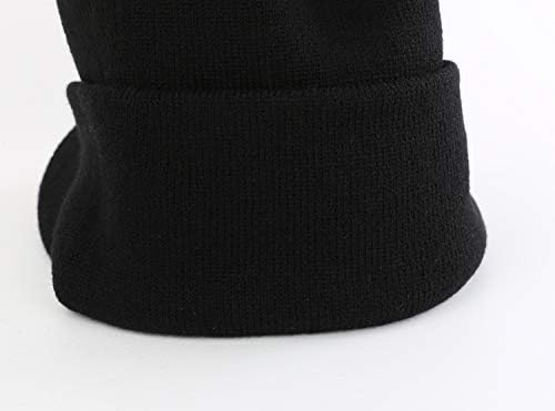 בית מעדיף גברים של חורף כפת כובע עם ברים חם כפול לסרוג קאף כפת כובע