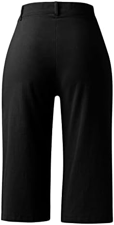 מכנסיים קצרים של Seintheson לנשים הליכה בהליכה אתלטית נשים קיץ מכנסיים קצרים מזדמנים נוחים כותנה אמצע מכנסיים אימון אתלטי