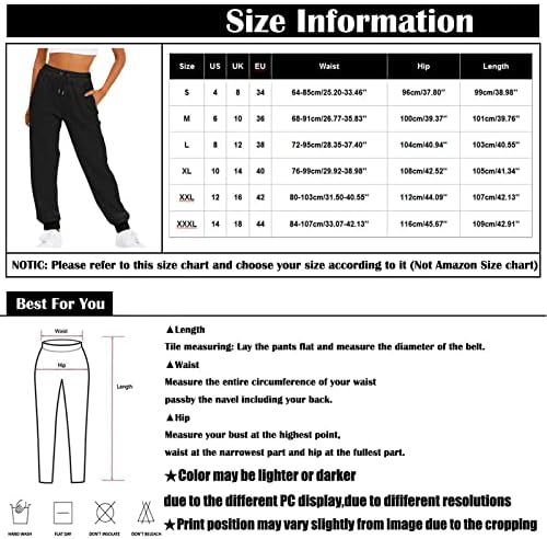 Shusuen נשים Capri Sports Swatpants מעבה מותניים גבוהים סתיו ומכנסיים אלסטיים חורפיים חותלות כותנה חמות