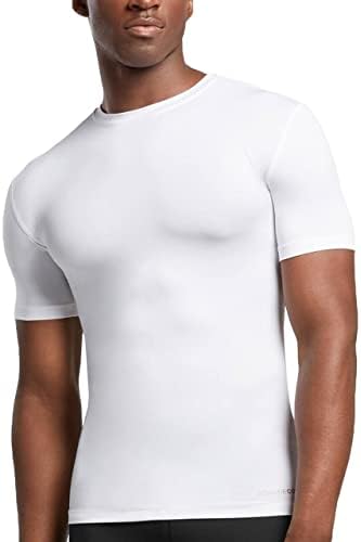 טומי נחושת גברים של ליבת דחיסה קצר שרוול צוות צוואר חולצה / למעלה 50, לנשימה בסיס שכבה עבור ספורט, חדר כושר ותמיכה