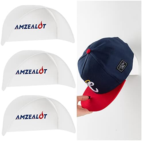 מדפי כובעים לכובעי בייסבול קולב כובע דבק קיר לדלת, ללא קידוח מחזיק כובע בייסבול , מארגן כובעים מינימליסטי ואחסון להצגה לארון