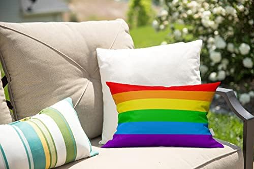 Taysta Depor Depor Cillow Cover Case LGBT גאווה הומוסקסואלית 6 פסים קשת קשת כרית דקורטיבית כרית מארז כרית