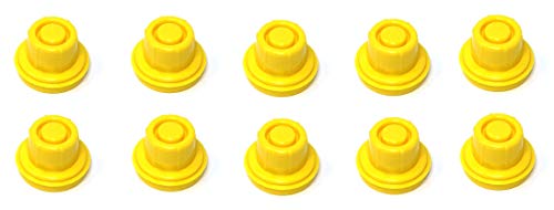 10 חבילות החלפת כובעי זרבובית צהובים בסגנון כובע עליון מתאים 900302 900092 בליץ גז יכול כובע זרבובית מתאים לאוורור