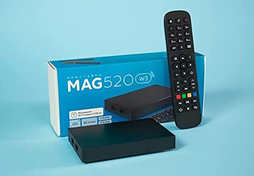 Maxzo New 2021 מקורי Mag 520W3 4K 2160p HEVC תמיכה, כבל HDMI, 1 GB RAM ו- 4 GB Flash, MAG520W3, MAG 520 W3, WIFI