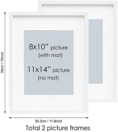 סט קיר מסגרת תמונה של גלריית מימוזה רגעים עם הדפסי אמנות ומאט נייר, טוב לשתי תמונות 8 על 10