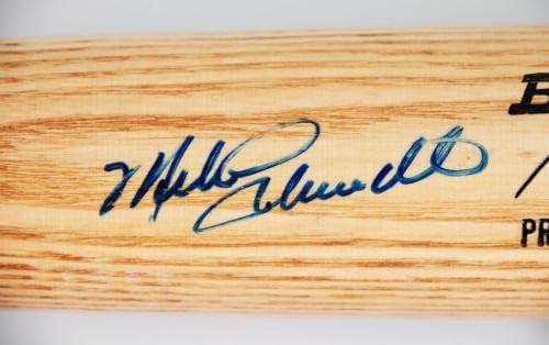 מייק שמידט חתום על בייסבול עטלף פיליז - COA JSA - עטלפי MLB עם חתימה
