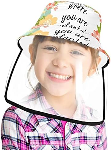 כובע מגן למבוגרים עם מגן פנים, כובע דייג כובע אנטי שמש, דפוס אופנת שמלת צבעי מים