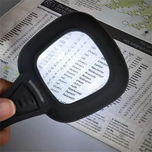 זכוכית מגדלת כף יד עם אור פיקוח תחזוקה קריאה משולבת זכוכית מגדלת