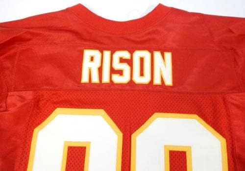 2000 ראשי קנזס סיטי אנדרה ריסון 89 משחק הונפק אדום ג'רזי 40 DP34662 - משחק NFL לא חתום משומש