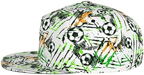 כדור כדורגל סנאפבק כובע היפ הופ סגנון אופנה כדורגל שטוח שטר כובעי כובע בייסבול מתכוונן לאוהד כדורגל