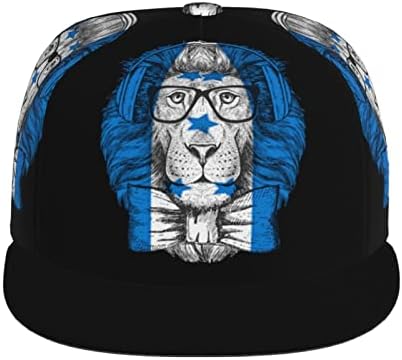 משקפי אוזניות אריה והונדורס דגל שטוח שטר שולי דפסת ארבע צדדי כובע בייסבול מגניב משאיות היפ הופ כובע גברים נשים כובעי