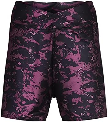 מכנסיים קצרים אתלטים של Beuu לנשים בצבע אחיד כותנה פשתן מזדמן קיץ מותניים אלסטיים נוחים מכנסי מכנסי יוגה קצרים