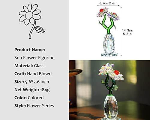 H&D Hyaline & Dora Crystal Flortal צלמיות אספנות קישוטי עיצוב הבית, מתנות מזכרות ליום הולדת חג המולד