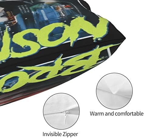 Kiansla Charles Bronson Pillow מכסה מלבן שני צדדים זריקת כיסוי כרית מודפסת לבית קפה, מכונית, ספה סלון עיצוב בית