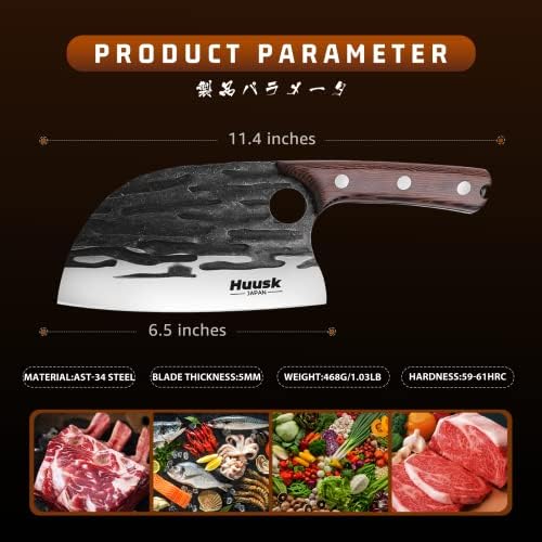 צרור סכין שף סרבי משודרג עם סכיני מטבח ניידים לדיג וקמפינג של מנגל מטבח