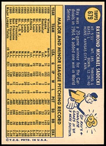 1970 Topps 679 Ray Sadecki New York Mets NM Mets