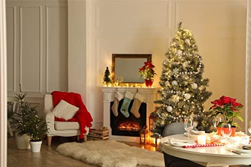 אוצרות קרוליין CK3829CS שחור צרפתי בולדוג פיטבול בול מערבב גרב חג המולד של עץ חג המולד, אח תלויה גרביים עונת חג המולד עיצוב