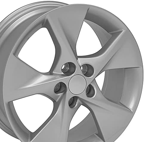 OE Wheels LLC 18x7.5 גלגל מתאים לטויוטה, שפת כסף בסגנון קאמרי, הולנדר 69605 סט