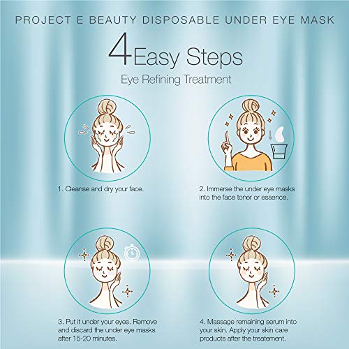 פרויקט E יופי חד פעמי לא ארוג DIY ספא טבעי טיפולי עור קוסמטי נייר פנים גיליון עיניים עין פנים פנים ומסכה