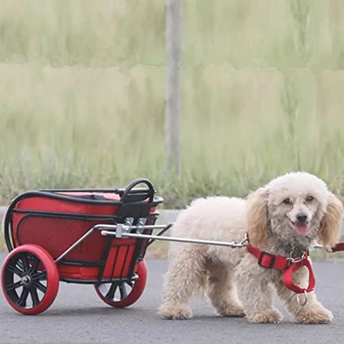 עגלת קרוואן לכלבים עם גלגלים מתאימה לחזה 40-50 סמ קרוואן לחיות מחמד